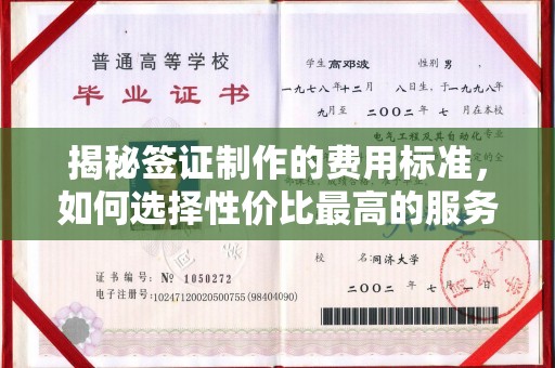 伍家岗揭秘签证制作的费用标准，如何选择性价比最高的服务？